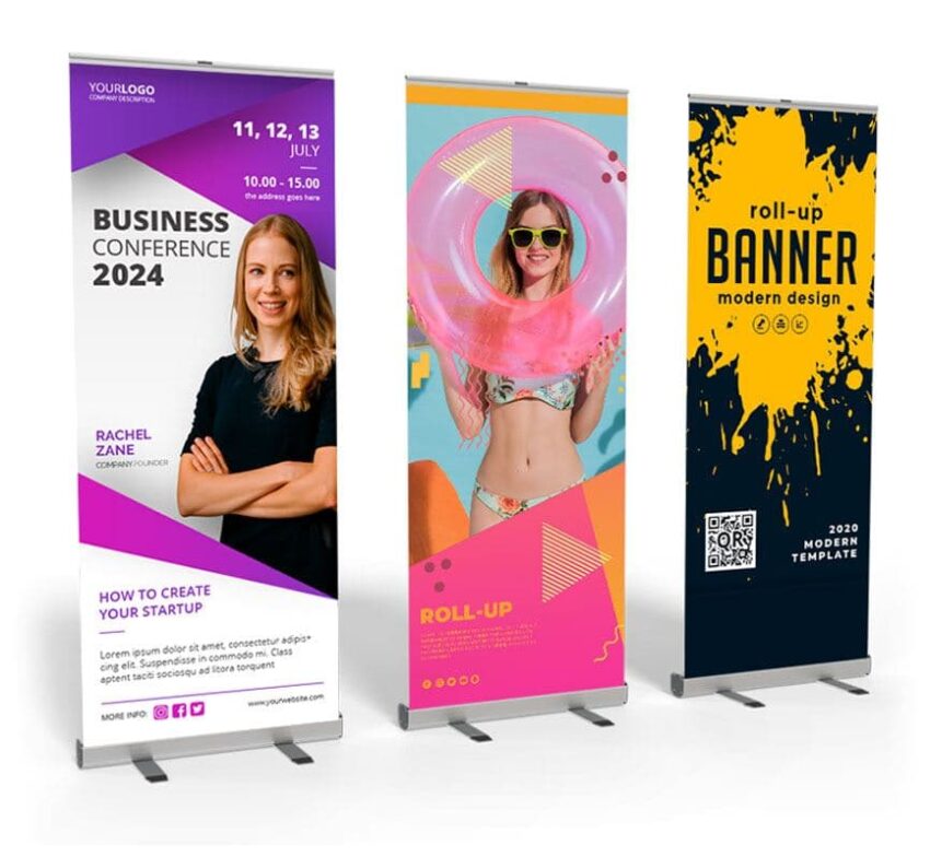 Effektiv branding: Sådan bruger du roll up bannere på messer